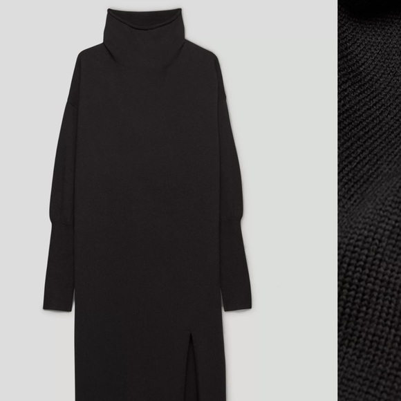 XS Black Cyprie Wilfred Dress - beautiful with slit - Picture 3 of 5